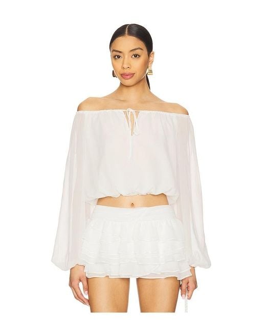 Amanda Uprichard White Dallas Top