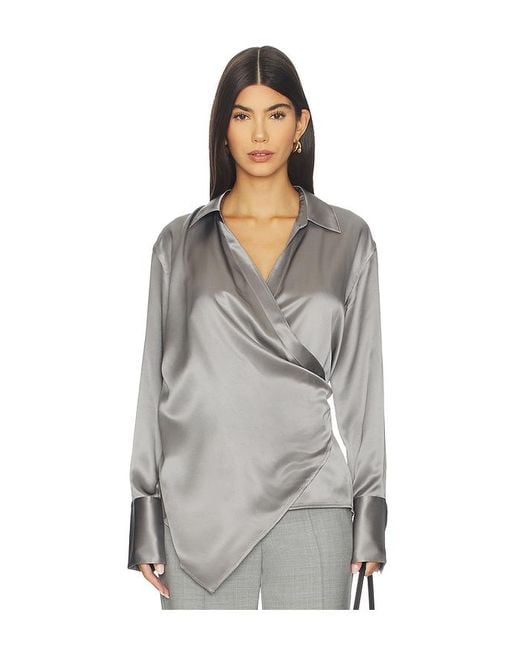 Helmut Lang White Wrap Relax Shirt