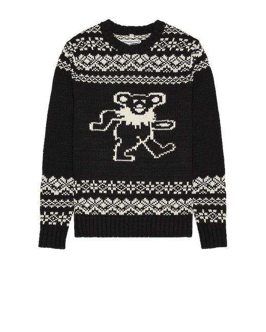 Schott Nyc Black Nyc X Grateful Dead Dancing Bear Sweater for men