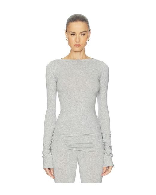 Helsa White Oberteil The Extra Slim Jersey Shirt