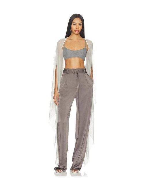 LAPOINTE White Mesh Shrug