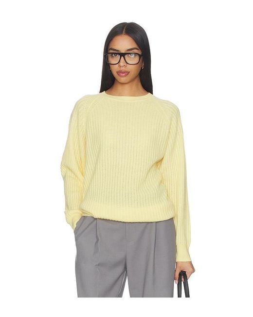 FRAME Yellow The Cashmere Sunbeam Sweater