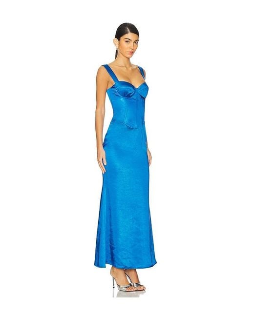Runaway the Label Blue Oura Maxi Dress