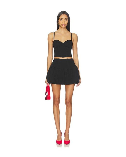 Fleur du Mal Black Addie Bubble Skirt