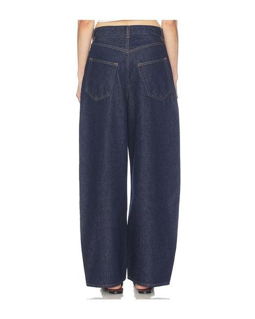 Agolde Blue Rounded Baggy Jeans