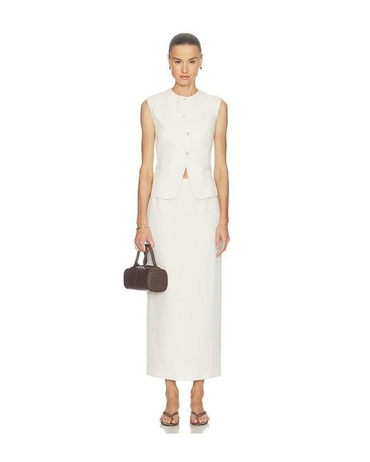 RUE SOPHIE White Elira Skirt
