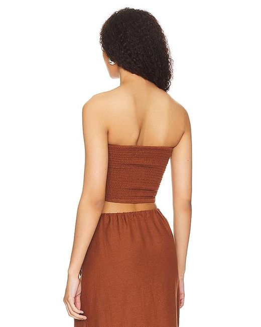 LSPACE Orange Summer Feels Tube Top