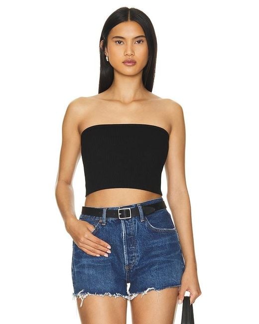 Agolde Blue May Tube Top