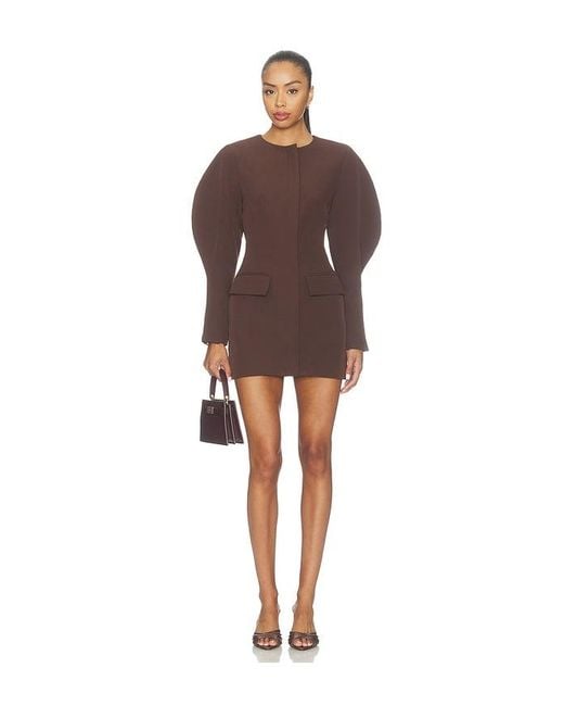 ALL THE WAYS Brown Margot Mini Dress