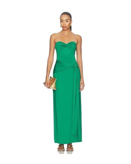 Seven Wonders Green Toulouse Strapless Maxi Dress