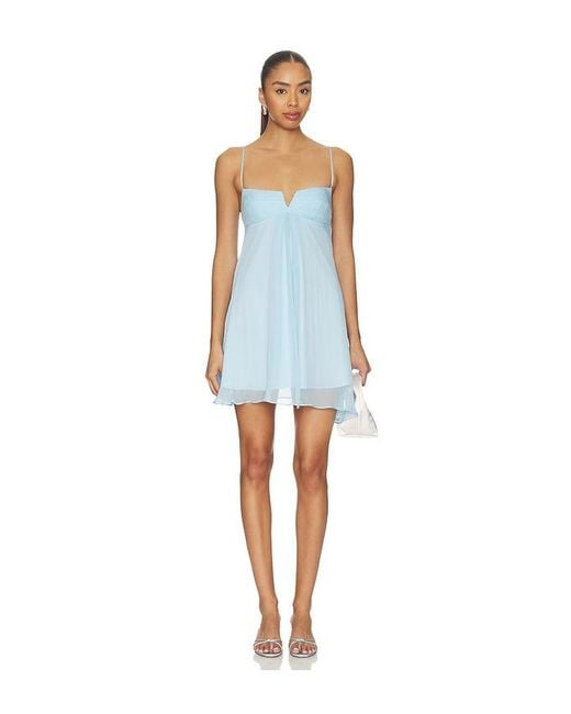 Amanda Uprichard Blue Allison Dress