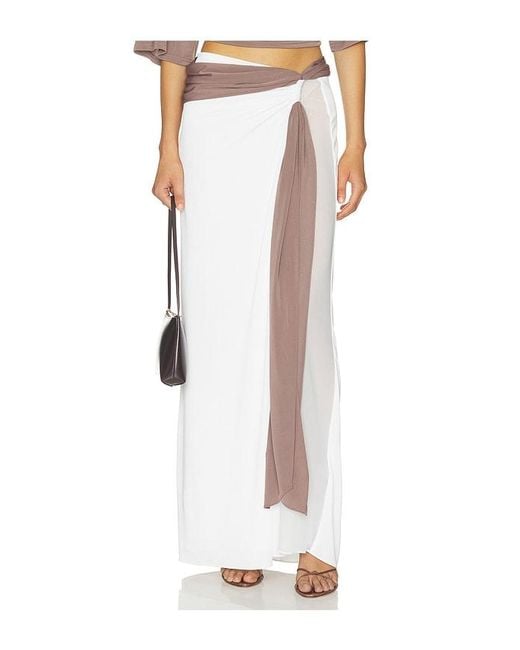 Benni White Arlo Skirt