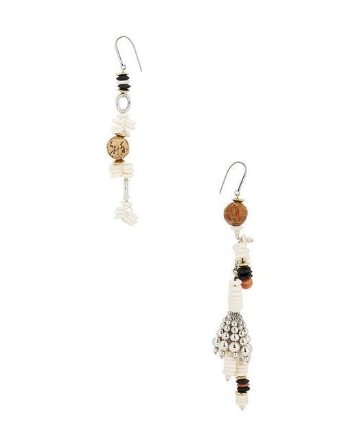 Isabel Marant Blue Asymmetric Earrings