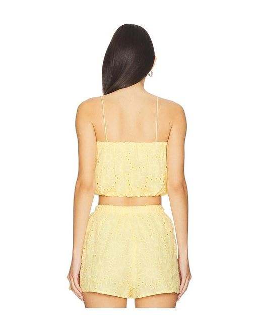 Lovers + Friends Yellow Josie Top