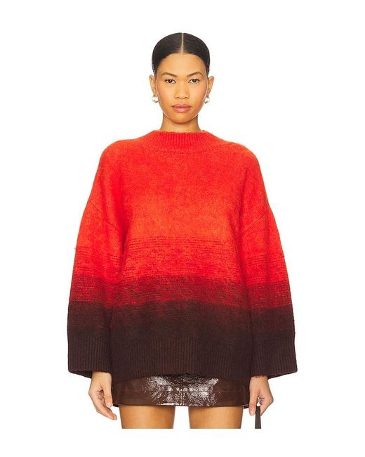 Simon Miller Red Leith Ombre Sweater