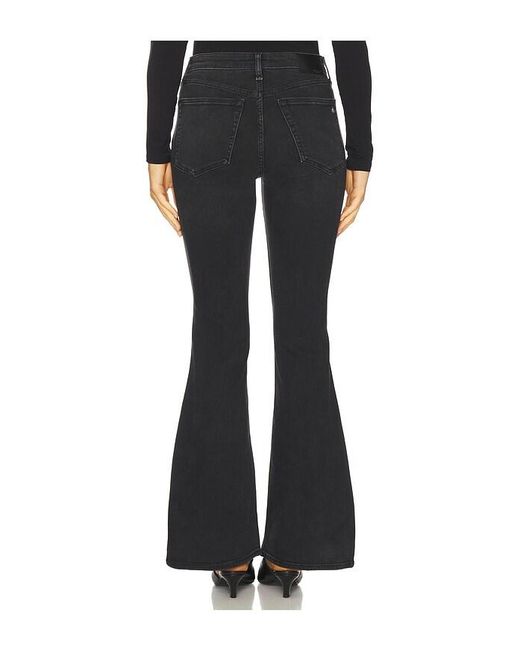 Rag & Bone Black Flexi Dahlia Flare Jeans