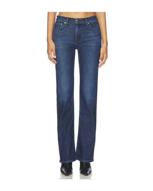 Rag & Bone Blue Peyton Mid-Rise Bootcut Jeans