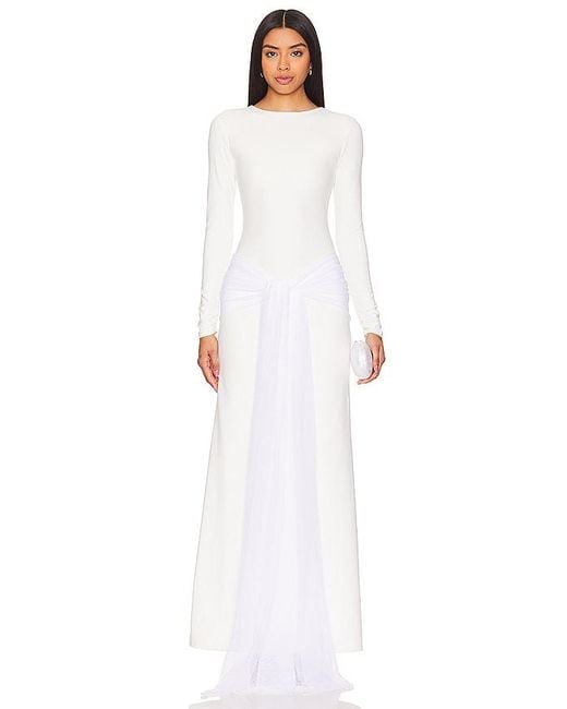 PORT DE BRAS White Gala Dress