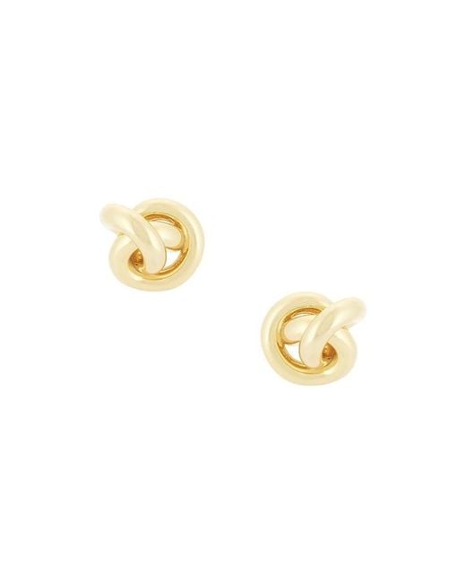 Shashi Metallic Knot Stud Earrings
