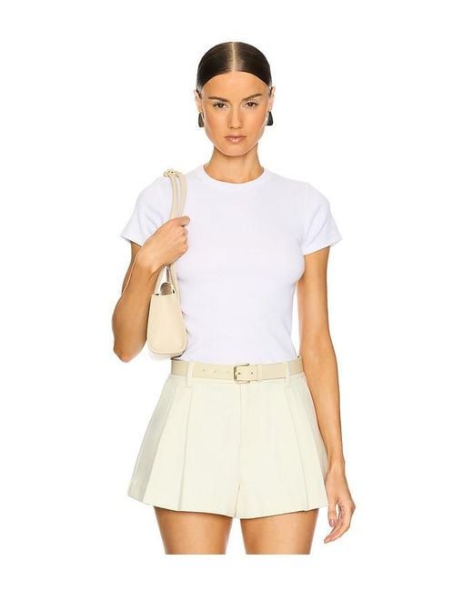 Leset White Kelly Slim Fit Tee