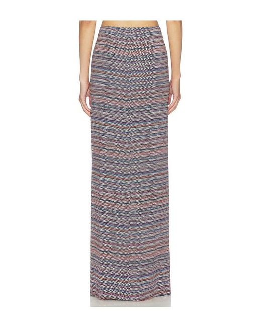 AFRM Multicolor Carr Shiny Knit Skirt