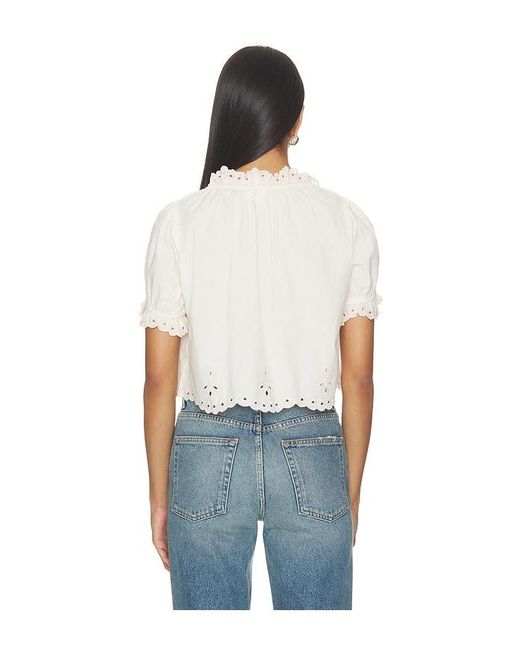 Lovers + Friends Blue Jasmine Top