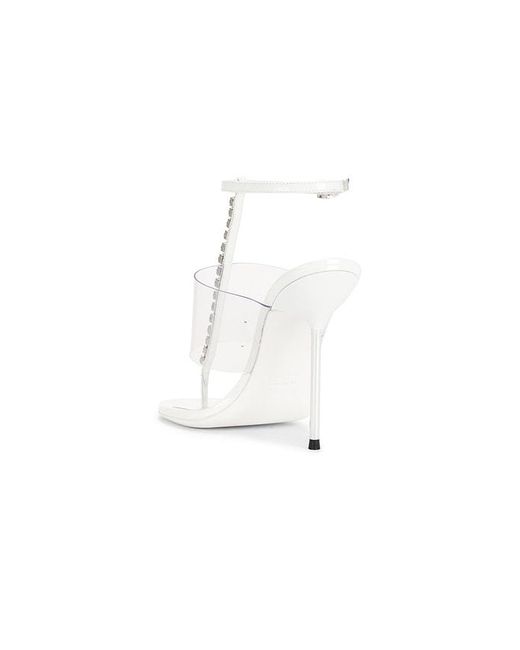 Paris Texas White Lidia T-Strap Sandal