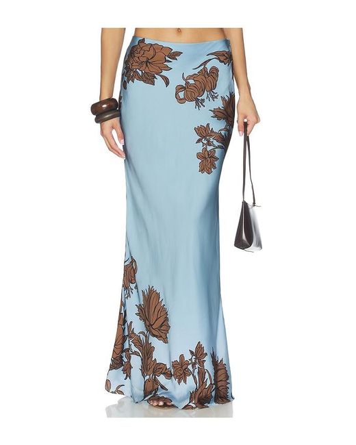 Rococo Sand Blue Maxi Skirt