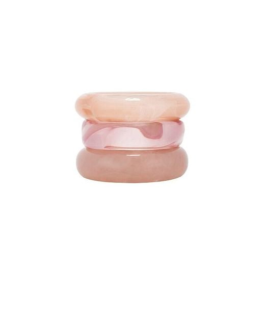 Luv Aj Pink The Formentera Bangle Set