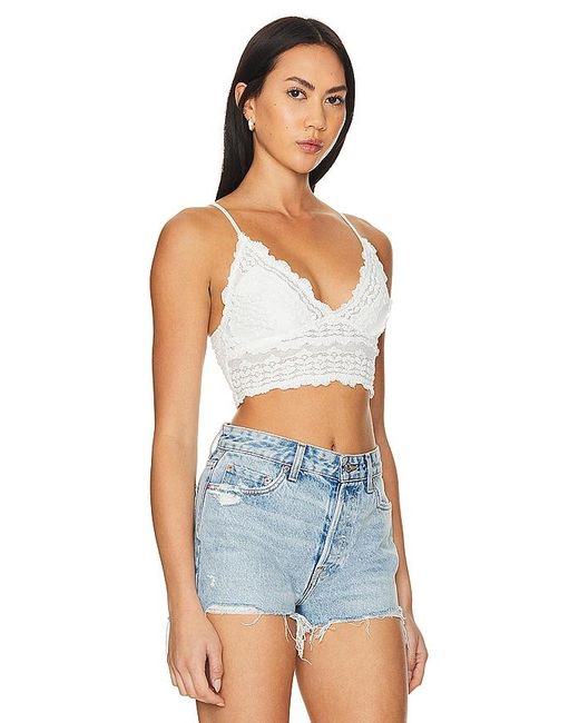 Free People Blue BUSTIER AMINA