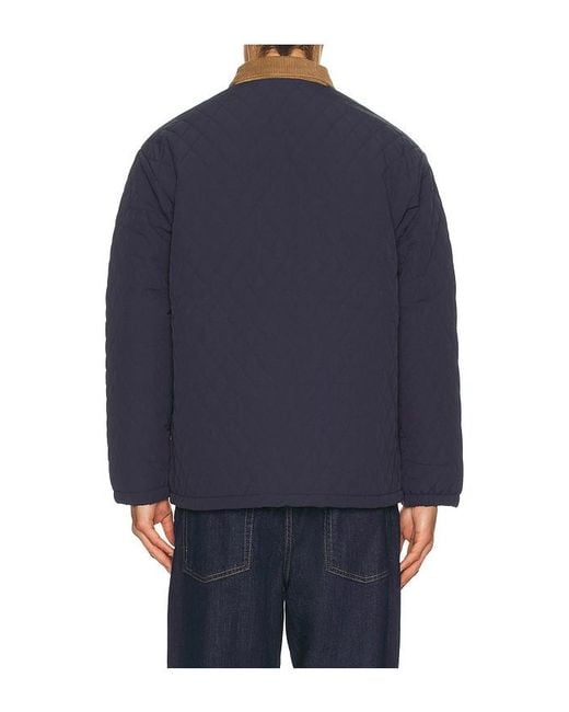 BOUND Blue Quilted Jacket for men