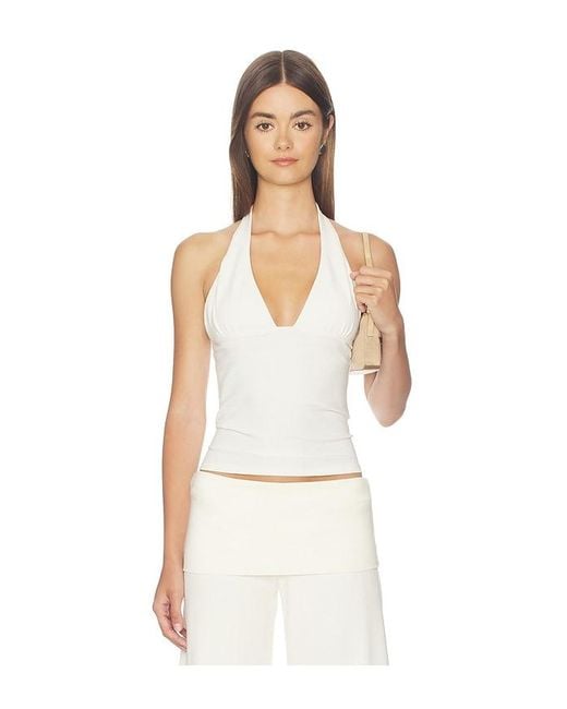 Oddli White Halter Top