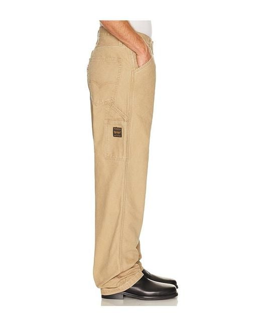Levi's Natural 568 Loose Straight Carpenter Jeans for men