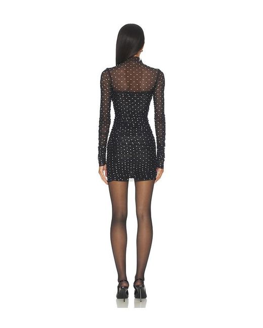 retroféte Black Cossette Embellished Dress