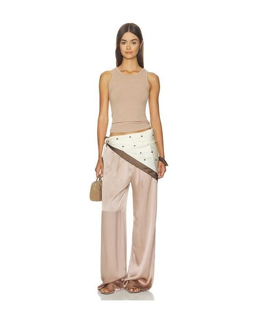 SABLYN Natural Silk Gemma Pull On Straight Leg Pant