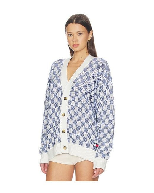 Tommy Hilfiger White Relaxed Texture Cardigan