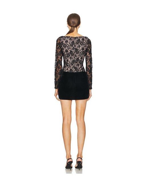 Lovers + Friends Black Millie Mini Dress