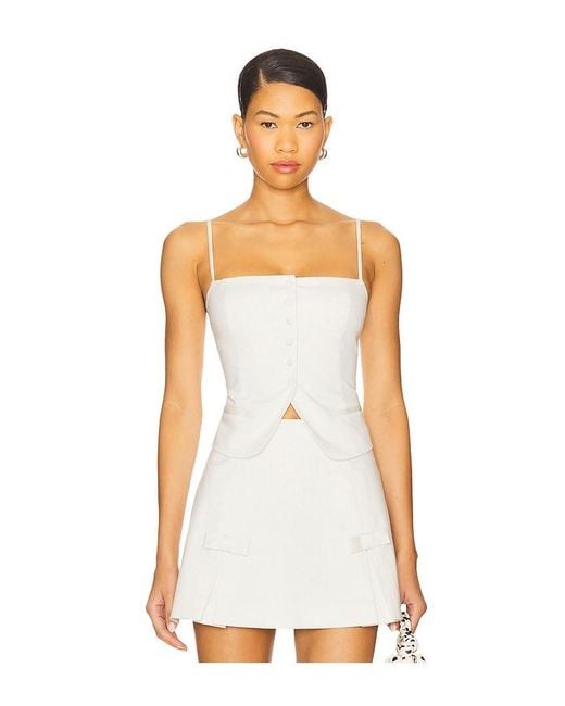 MAJORELLE White Ciera Top