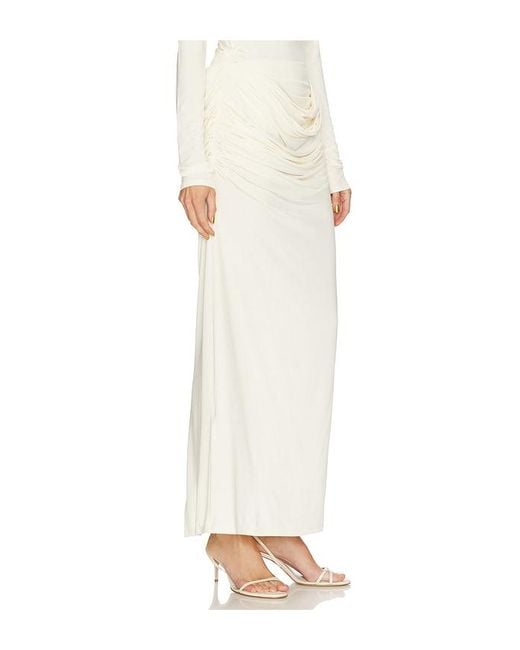 Paris Georgia White Raffy Skirt