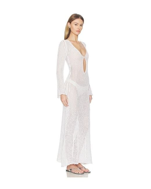 Asta Resort White Fernanda Crochet Dress