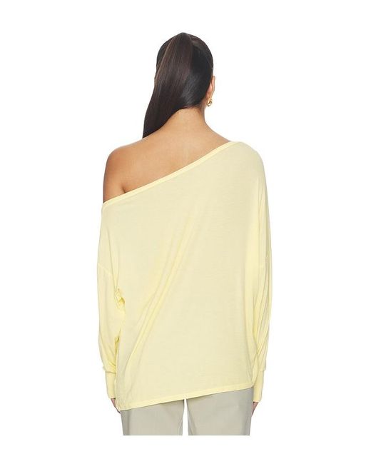 Michael Lauren Yellow X Revolve Kristopher Open Shoulder Top