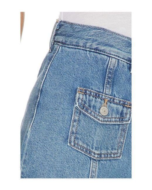 Levi's Blue Button Front Skort