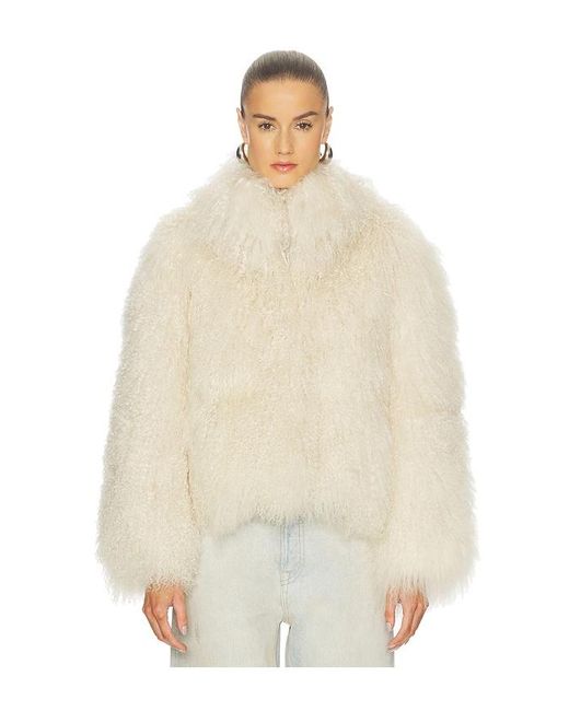 Lamarque Natural Bianca Fur Jacket