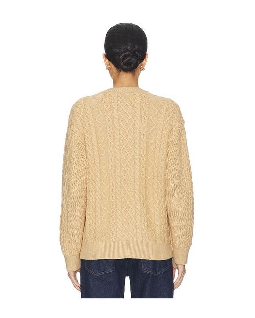 Lovers + Friends Natural Barbetta Cable Cardigan