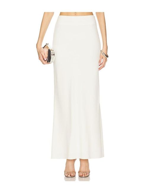 The Sei White Crepe Bias Maxi Skirt