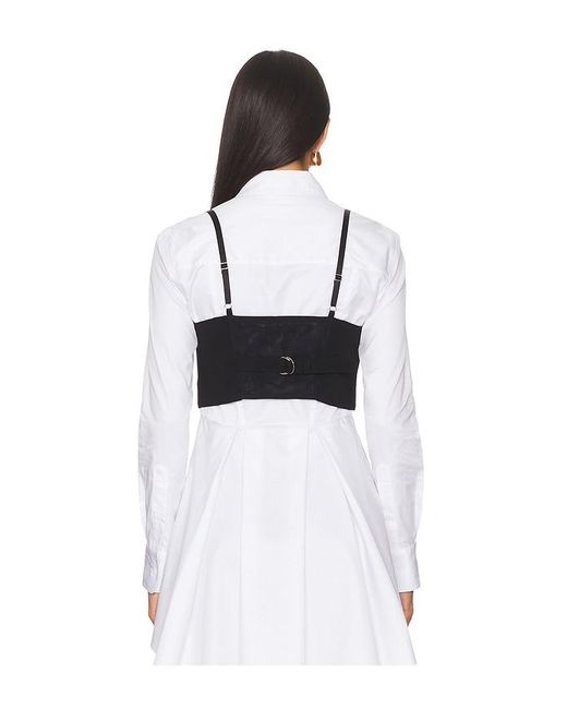 Fleur du Mal White Maxwell Crop Vest