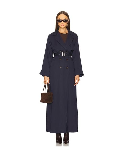 SNDY'S Blue Bodenlanger Trenchcoat Victoria