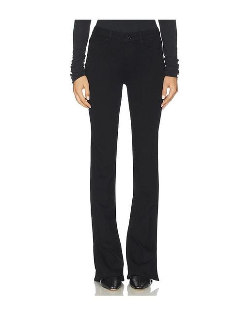 PAIGE Black High Rise Laurel Canyon Bootcut Jeans