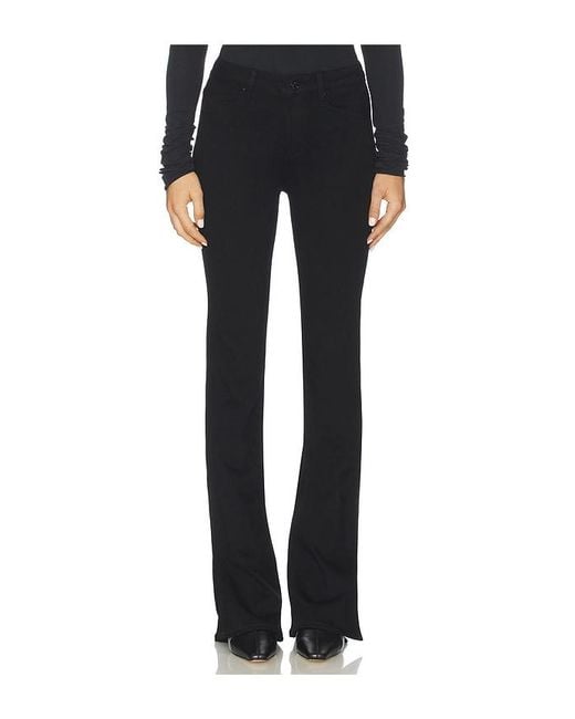 PAIGE Black High Rise Laurel Canyon Bootcut Jeans