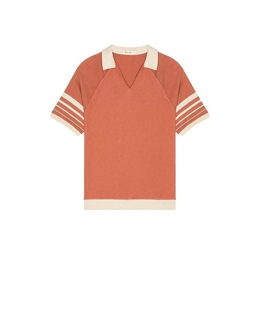 メンズ Marine Layer Varsity リブポロ Orange